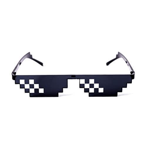 SouiWuzi Sonnenbrille Pixelated Mosaik Gläser Party Brille MLG Shades Schwarz, Schmuckdekoration von SouiWuzi