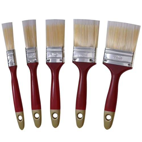 Soul-Cats 5 teiliges Pinsel Set Flachpinsel Malerpinsel Heimwerken DIY Malerwerkzeug für Lack und Farbe Soul-Cats 5 teiliges Pinsel Set Flachpinsel Malerpinsel Heimwerken DIY Malerwerkzeug für Lack und Farbe von Soul-Cats