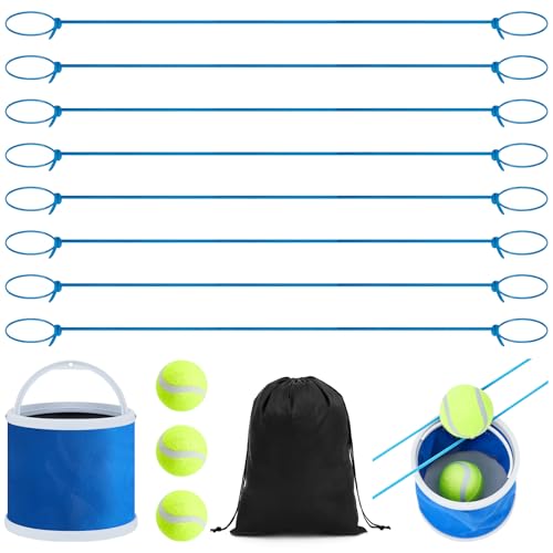 Soulchen Teambuilding-Spiel mit Eimern und Bällen, Familienspaß, Gruppenspiele, Herausforderung, Outdoor-Teambuilding-Aktivitäten für Erwachsene, Sporttag, Gruppenaktivität, Familienabend oder Party von Soulchen