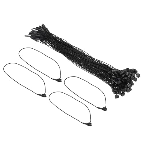 Soulnioi 100 Stück schwarze Etikettenschnüre mit Schnappverschluss, Polyester-Hängeetiketten für Preisetiketten, Kleideranhänger, Geschenkverpackungen, Markenetiketten und Produktdisplay – 20 cm Soulnioi 100 Stück schwarze Etikettenschnüre mit Schnappverschluss, Polyester-Hängeetiketten für Preisetiketten, Kleideranhänger, Geschenkverpackungen, Markenetiketten und Produktdisplay – 20 cm von Soulnioi