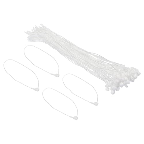 Soulnioi 100 Stück weiße Etikettenschnüre mit Schnappverschluss, Polyester-Hängeetiketten für Preisetiketten, Kleideranhänger, Geschenkverpackungen, Markenetiketten und Produktdisplay – 20 cm Soulnioi 100 Stück weiße Etikettenschnüre mit Schnappverschluss, Polyester-Hängeetiketten für Preisetiketten, Kleideranhänger, Geschenkverpackungen, Markenetiketten und Produktdisplay – 20 cm von Soulnioi