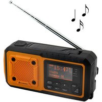 soundmaster DAB112OR Kurbelradio schwarz, orange von Soundmaster