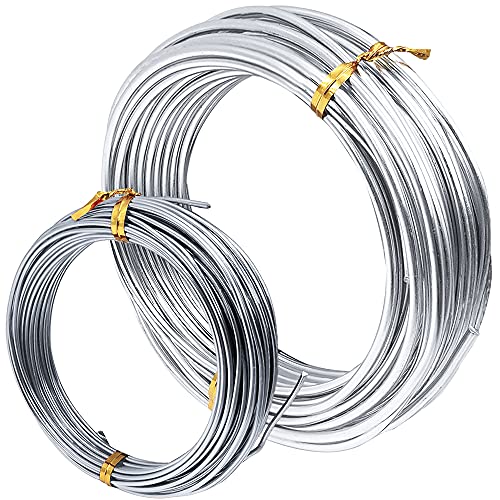 2 Rollen Aluminium-Basteldraht, DaKuan Metalldraht für die Herstellung von Puppen, Skelett, DIY-Handwerk, jede Rolle 1 mm und 3 mm Dicke 2 Rollen Aluminium-Basteldraht, DaKuan Metalldraht für die Herstellung von Puppen, Skelett, DIY-Handwerk, jede Rolle 1 mm und 3 mm Dicke von SourceTon