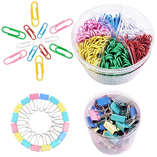 510 Stück Binder Clips Büroklammern SourceTon farbig Büroklammern Set mit Mini Binder Clips für Büro und Schulbedarf, verschiedene Größen 510 Stück Binder Clips Büroklammern SourceTon farbig Büroklammern Set mit Mini Binder Clips für Büro und Schulbedarf, verschiedene Größen von SourceTon