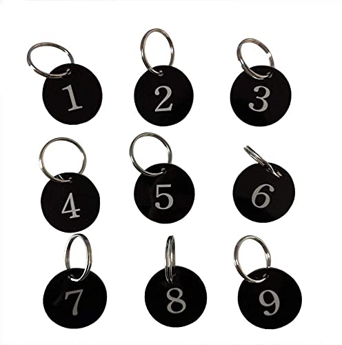 Sourcemall Nummerierte Acryl-Etiketten mit Schlüsselanhänger (1-10) von Sourcemall