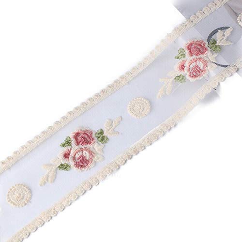 Spitzenbordüre, zartes Baumwoll-Stickband für Hochzeit/Brautdekoration, DIY Handwerk Nähen Heimdekoration, 9,1 m (beige) Spitzenbordüre, zartes Baumwoll-Stickband für Hochzeit/Brautdekoration, DIY Handwerk Nähen Heimdekoration, 9,1 m (beige) von Sourcemall