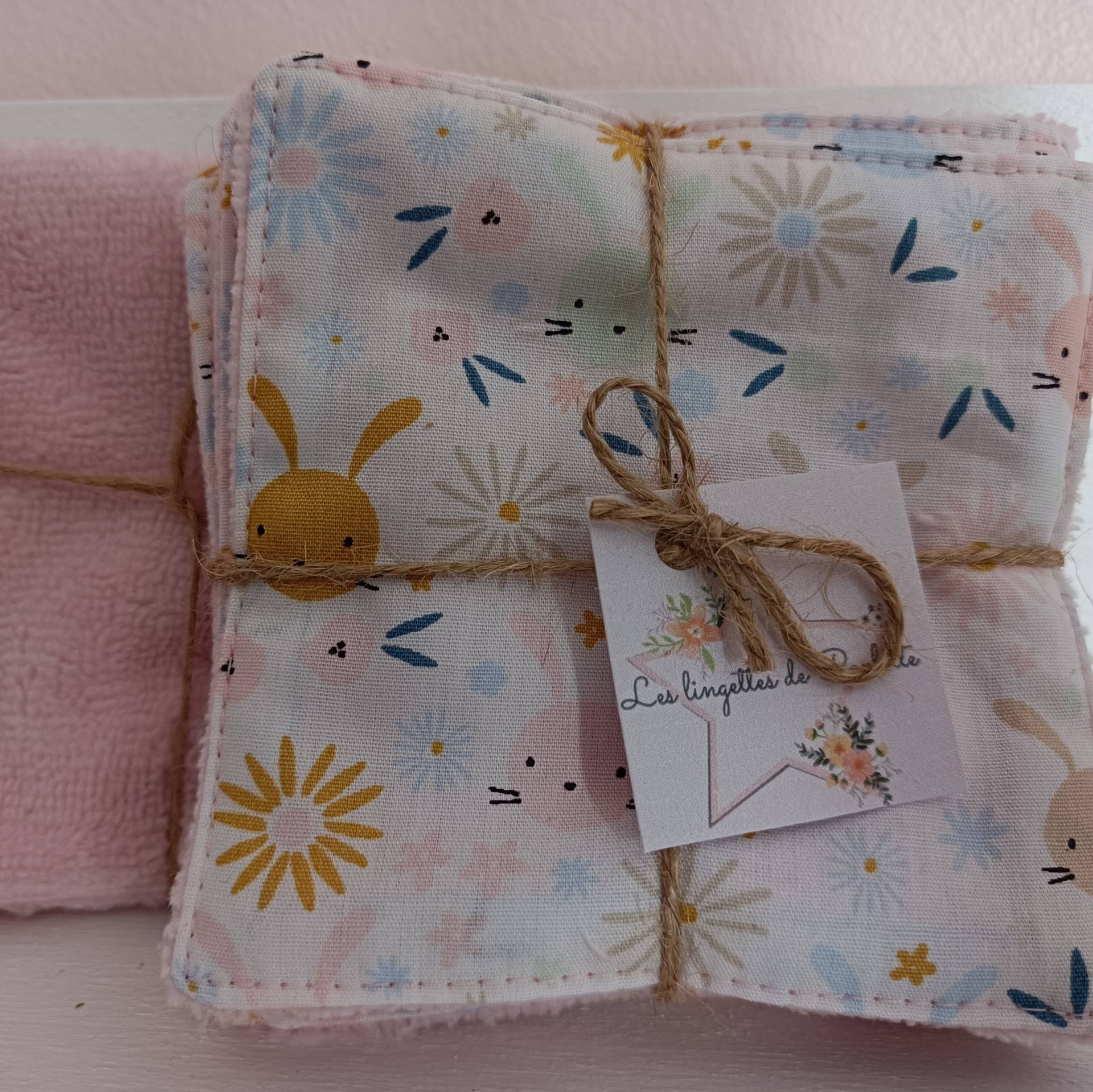 Mehrfarbige Baby-Kaninchentücher Mehrfarbige Baby-Kaninchentücher von Souricettecouture