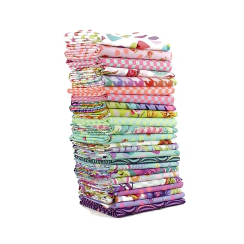 Ungezähmtes 8. Bündel (24 Stück) von Tula Pink für Freigeist, 22,86 x 53,34 cm, Stoffschnitte, DIY Quiltstoff von Southern Fabric