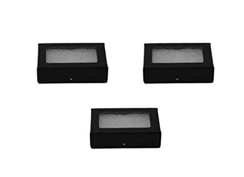 Southern Star Displays Riker Glasvitrine für Sammlerstücke, Pfeilspitzen, Medaillen und mehr, 3,5 x 2 x 0,75 Zoll, Schwarz, Holzwerkstoff von Southern Star Displays