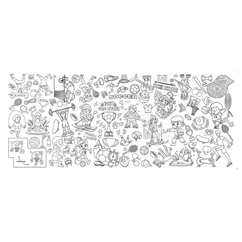 Souvik DIY Ausmaltischdecke für Kinder Einmalige Papiertischdecke für Geburtstagsfeiern Wasser und Ölbeständig zum Ausmalen mit Kreativen Motiven für Kinder Sporttag Souvik DIY Ausmaltischdecke für Kinder Einmalige Papiertischdecke für Geburtstagsfeiern Wasser und Ölbeständig zum Ausmalen mit Kreativen Motiven für Kinder Sporttag von Souvik