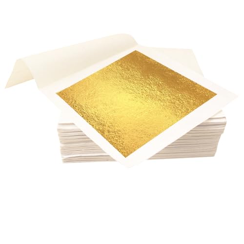 SovZovy 24 Karat Echte Blattgold, 10 Blatt Echte Blattgold Essbar Flocken für Basteln, Lebensmittel, Kuchen, Essbare Blattgold-Flocken für Kuchen, Backen, Torten Dekorfolie, 9, 33 x 9, 33 cm SovZovy 24 Karat Echte Blattgold, 10 Blatt Echte Blattgold Essbar Flocken für Basteln, Lebensmittel, Kuchen, Essbare Blattgold-Flocken für Kuchen, Backen, Torten Dekorfolie, 9, 33 x 9, 33 cm von SovZovy