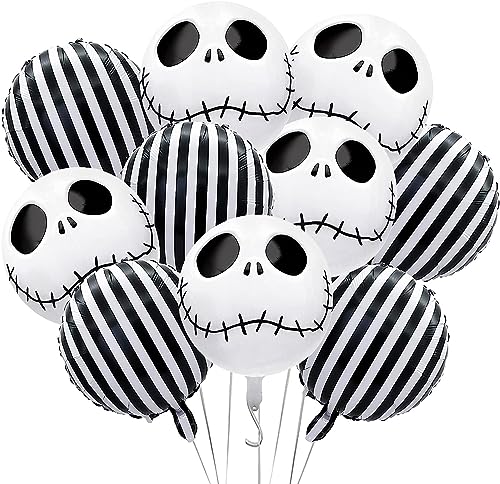 10 Stück Halloween Folienballon Halloween Luftballons Halloween Party Deko Halloween Party Helium Ballons für Kinder Geburtstag Dekorationen Zubehör Geschenk von Sovanna