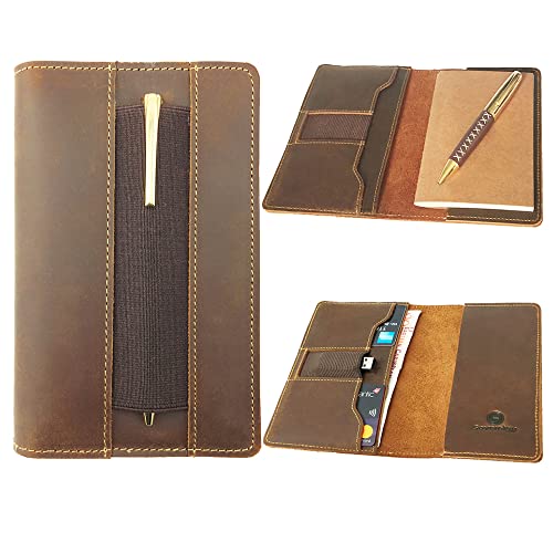 Sovereign-Gear Lederbezug für Moleskine Cahier Notebook 8,9 x 14 cm. Handgefertigte Vintage Ledertasche für Papiertaschen-Feldnotizbuch und Kleine Notizblöcke. Lederbezug, Papierheft + Stift Sovereign-Gear Lederbezug für Moleskine Cahier Notebook 8,9 x 14 cm. Handgefertigte Vintage Ledertasche für Papiertaschen-Feldnotizbuch und Kleine Notizblöcke. Lederbezug, Papierheft + Stift von Sovereign-Gear