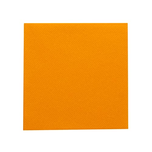 Cocktail-Servietten aus Linclass® Airlaid | vielfältig einsetzbar und kombinierbar | 25 x 25 cm | 50 Stück (Curry/Orange) von Sovie HORECA