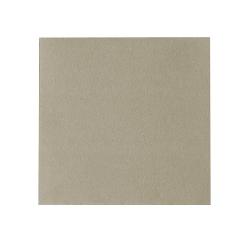 Sovie HORECA Linclass® Airlaid Tischdecke 80 x 80 cm, 20 Stück Tischdecke stoffähnlich, praktische Einmal-Tischdecke für Hochzeit oder Partys (Beige-Grey) von Sovie HORECA