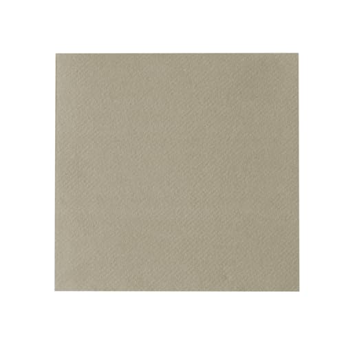 Sovie HORECA Linclass® Airlaid Tischdecke 80 x 80 cm, Tischdecke stoffähnlich, praktische Einmal-Tischdecke für Hochzeit oder Partys (Beige-Grey) von Sovie HORECA