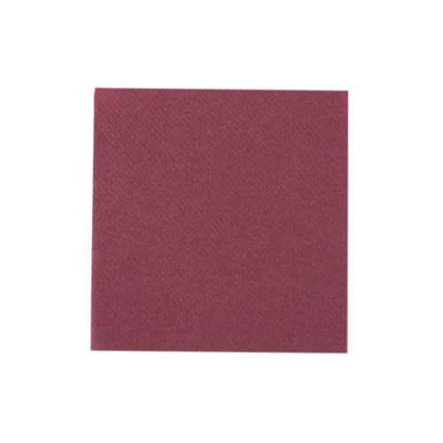 Sovie HORECA Linclass® Airlaid Tischdecke 80x80 cm, Mitteldecke stoffähnlich, praktisches Einmal-Tischtuch, edle Tischdeko, 20 Stück, Bordeaux-Rot von Sovie HORECA