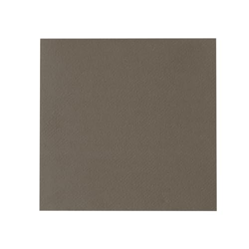Sovie HORECA Linclass® Airlaid Tischdecke 80x80 cm, Mitteldecke stoffähnlich, praktisches Einmal-Tischtuch, edle Tischdeko, 20 Stück, Braun von Sovie HORECA