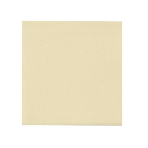 Sovie HORECA Linclass® Airlaid Tischdecke 80x80 cm, Mitteldecke stoffähnlich, praktisches Einmal-Tischtuch, edle Tischdeko, 20 Stück, Creme von Sovie HORECA