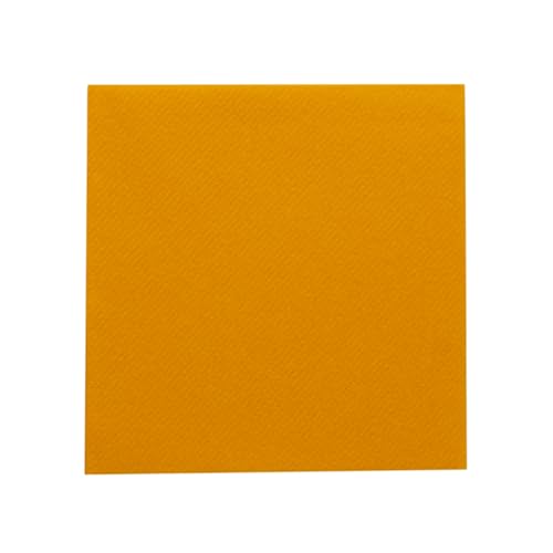 Sovie HORECA Linclass® Airlaid Tischdecke 80x80 cm, Mitteldecke stoffähnlich, praktisches Einmal-Tischtuch, edle Tischdeko, 20 Stück, Curry-Orange von Sovie HORECA