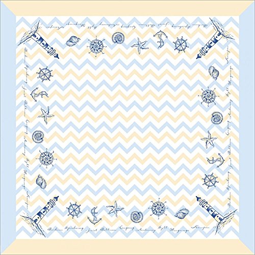 Sovie HORECA Linclass® Airlaid Tischdecke Maritim 80x80 cm | Mitteldecke stoffähnlich | praktisches Einmal-Tischtuch | edle Tischdeko | Blau | 20 Stück von Sovie HORECA