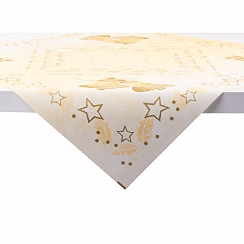 Sovie HORECA Tischdecke Harmony in Creme | aus Linclass® Airlaid | Weihnachtsdecke Advent | 80 x 80 cm | 20 Stück von Sovie HORECA