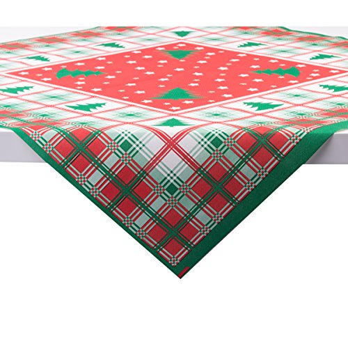 Sovie HORECA Tischdecke Klaus aus Linclass Airlaid 80x80cm, Weihnachtstischdecke Einmal-Mitteldecke stoffähnlich, ideal für Advent & Weihnachten, 20 Stück von Sovie HORECA