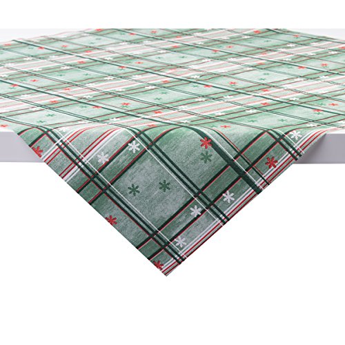 Sovie HORECA Tischdecke Tim in Grün-Rot | aus Linclass® Airlaid | Weihnachtsdecke Advent | 80 x 80 cm | 20 Stück von Sovie HORECA