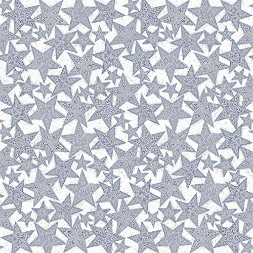 Sovie HORECA Tischdecke Gitte in Silber-Blau aus Linclass® Airlaid, Weihnachtstischdecke stoffähnlich, ideal für Advents- & Weihnachtsfeiern, 80 x 80 cm, 20 Stück von Sovie HORECA