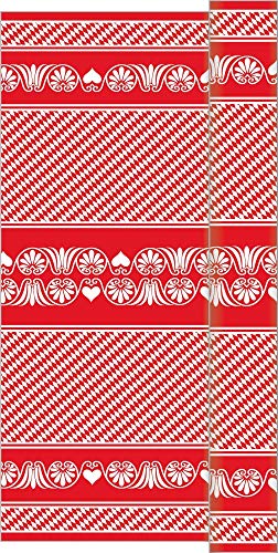 Sovie HORECA Tischdeckenrolle | Bavaria | 120cm x 25m | Linclass® Airlaid | Wiesn Festzelt Bayrisch Rauten | 1 Stück | (Rot) von Sovie HORECA