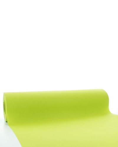 Sovie HORECA Linclass Airlaid Tischdeckenrolle Lime - Tischdecke 118cm x 25m - Einfarbige Papiertischdecke Rolle - Ideal für Party & Hochzeit von Sovie HORECA