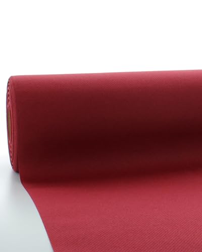 Sovie HORECA Linclass Airlaid Tischdeckenrolle Bordeaux - Tischdecke 118cm x 25m - Einfarbige Papiertischdecke Rolle - Ideal für Party & Hochzeit von Sovie HORECA
