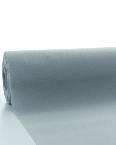 Sovie HORECA Linclass Airlaid Tischdeckenrolle Grau - Tischdecke 118cm x 25m - Einfarbige Papiertischdecke Rolle - Ideal für Party & Hochzeit von Sovie HORECA