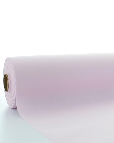 Sovie HORECA Linclass Airlaid Tischdeckenrolle Hellrosa - Tischdecke 118cm x 25m - Einfarbige Papiertischdecke Rolle - Ideal für Party & Hochzeit von Sovie HORECA