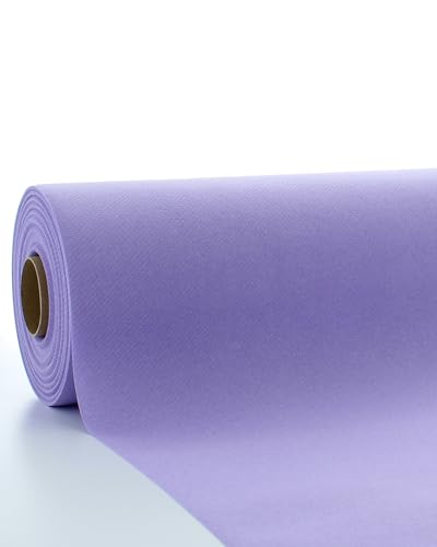 Sovie HORECA Linclass Airlaid Tischdeckenrolle Lila - Tischdecke 118cm x 25m - Einfarbige Papiertischdecke Rolle - Ideal für Party & Hochzeit von Sovie HORECA