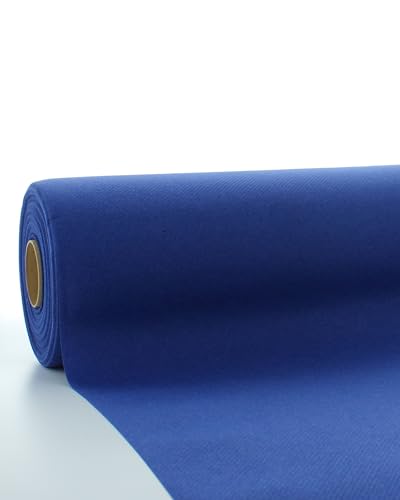 Sovie HORECA Linclass Airlaid Tischdeckenrolle Royalblau - Tischdecke 118cm x 25m - Einfarbige Papiertischdecke Rolle - Ideal für Party & Hochzeit von Sovie HORECA