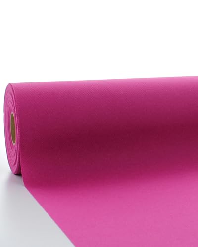 Sovie HORECA Linclass Airlaid Tischdeckenrolle Violett - Tischdecke 120cm x 25m - Einfarbige Papiertischdecke Rolle - Ideal für Party & Hochzeit von Sovie HORECA