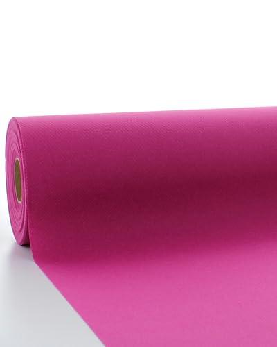 Sovie HORECA Linclass Airlaid Tischdeckenrolle Violett - Tischdecke 118cm x 25m - Einfarbige Papiertischdecke Rolle - Ideal für Party & Hochzeit von Sovie HORECA