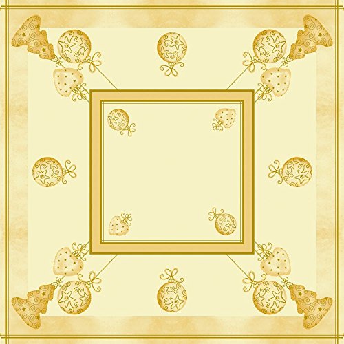 Sovie Home Tischdecke Tiffany in Creme aus Linclass® Airlaid, Einweg Weihnachtstischdecke stoffähnlich, ideal für Advents- & Weihnachtsfeiern, 80x80 cm, 1 Stück von Sovie Home