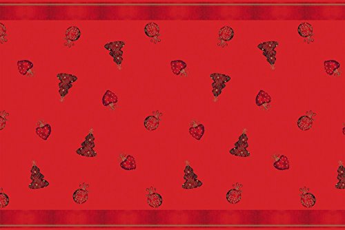Sovie Home Tischdecke Tiffany Rot aus Linclass® Airlaid, Einweg Weihnachtstischdecke stoffähnlich, ideal für Advent, Weihnachten & Feiern, 120x180 cm, 1 Stück von Sovie Home