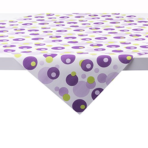 Sovie Home Linclass® Airlaid Tischdecke 80x80 cm Bubbles | Mitteldecke stoffähnlich | praktisches Einmal-Tischtuch | edle Tischdeko | violett-grün von Sovie Home