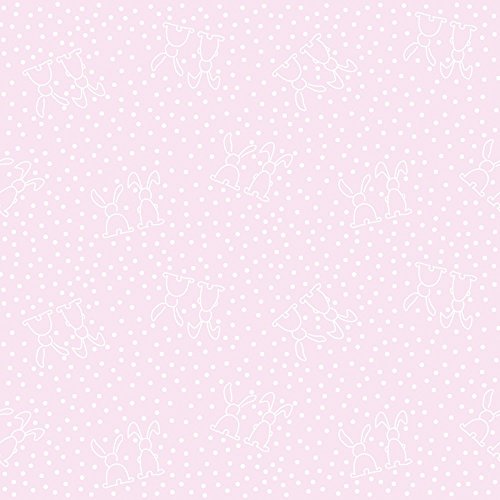 Sovie Home Linclass® Airlaid Tischdecke Rabbits | Rosa | 80x80 cm | praktisches Einmal Tischtuch im Ostermotiv | 1 Stück von Sovie Home