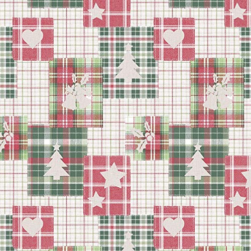 Sovie Home Tischdecke Angelina aus Linclass® Airlaid, Weihnachtstischdecke Mitteldecke stoffähnlich, ideal für Winterfeiern, Advent & Weihnachten, 80 x 80 cm, 1 Stück von Sovie Home