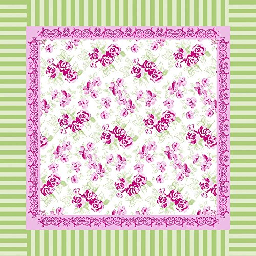 Sovie Home Tischdecke Country LINE, Verspieltes Rosendesign mit grünen Streifen, Linclass® Airlaid, 80 x 80cm, 1 Stück, reißfest, hygienisch, saugfähig, dekorativ, elegant, Landhausstil Sovie Home Tischdecke Country LINE, Verspieltes Rosendesign mit grünen Streifen, Linclass® Airlaid, 80 x 80cm, 1 Stück, reißfest, hygienisch, saugfähig, dekorativ, elegant, Landhausstil von Sovie Home