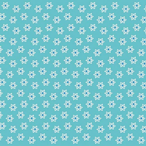 Sovie Home Tischdecke | Linclass® Airlaid | perfekte Weihnachtsdekoration | 80 x 80 cm | 1 Stück | Snowflakes (Türkis, Blau) von Sovie Home