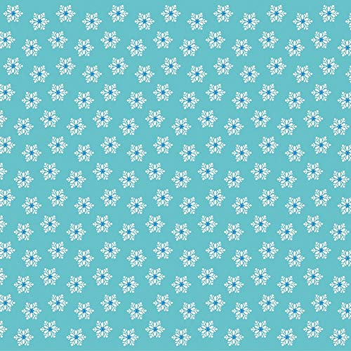 Sovie Home Tischdecke Snowflakes in Türkis-Blau aus Linclass® Airlaid, Weihnachtstischdecke stoffähnlich, ideal für Advent, Weihnachten & Feiern, 80 x 80 cm, 1 Stück von Sovie Home