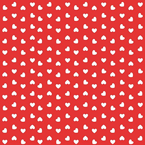 Sovie Home Tischdecke Love | Linclass® Airlaid 80x80 cm | Einmal-Mitteldecke stoffähnlich | edle Tischdeko Hochzeit Feier | Rot von Sovie Home