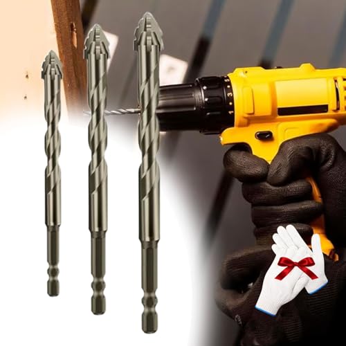 Goletsure 4-Nut-Bohrer, 2025 hochfestes 4-Nut-Exzenterbohrer-Set mit Wellenschliff, neues 4-Nut-Exzenterbohrer-Set mit Sägezahnung, ideal für Metall, Holz und Kunststoff (4mm5mm6mm) von Sovtay