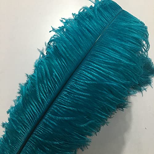 Sowder 10 Straußenfedern, 30–35 cm, für Zuhause, Hochzeitsdekoration (Blaugrün) von Sowder