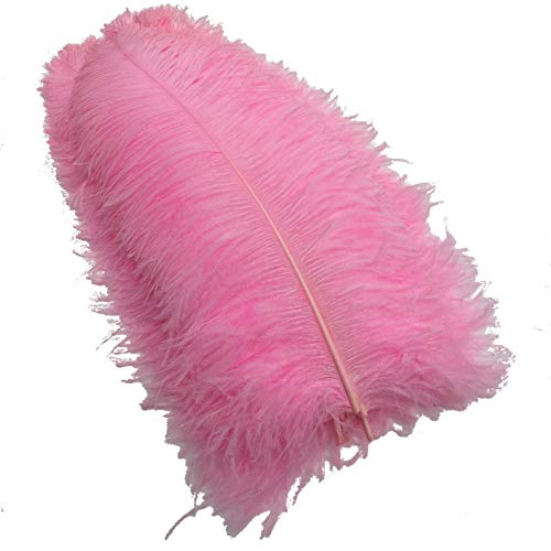 Sowder Straußenfedern, 53–60 cm, für Hochzeit, Dekoration, 10 Stück (Rosa) von Sowder